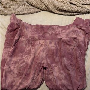 Women's Tie-Dye Leggings - Pink